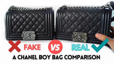 chanel le boy authentic vs fake|real chanel boys bags.